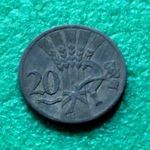 KORONA 20 HALER 1941 CSEH-MORVA PROTEKTORÁTUS FÉMPÉNZ fotó