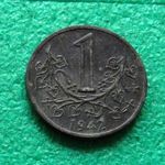 1 KORONA 1942 CSEH-MORVA PROTEKTORÁTUS FÉMPÉNZ fotó