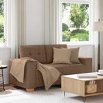 barna szövet loveseat kanapé 120 cm fotó