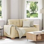 krém szövet loveseat kanapé 120 cm fotó