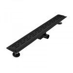 Diplon Zenflow Line Matt Black 85 cm rozsdamentes acél komplett zuhanyfolyóka fotó