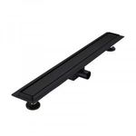 Diplon Zenflow Matt Black 85 cm rozsdamentes acél komplett zuhanyfolyóka fotó