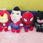 Pókember, Superman, Vasember, Batman plüss figura 28 cm - 3200 Ft/db fotó