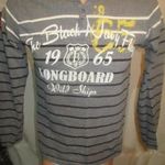 Újszerű LONGBOARD M-L-s elasztikus pamut felső, pulóver, fotó