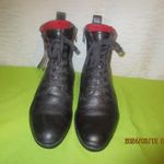 Minőségi 37-s kényelmes magas szárú, fűzős bőr cipő, bakancs? fotó