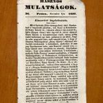 1837 / 36 Hasznos Mulatságok - A hasított körmű állatok sántaságáról fotó
