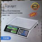 ÚJ SUNLIGHT ASZTALI DIGITÁLIS LCD KIJELZŐS BOLTI MÉRLEG 40kg-os fotó