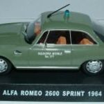 Alfa Romeo 2600 Sprint Carabinieri, Agostini, 1/43 fotó