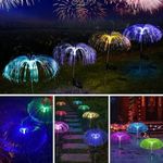 Kültéri napelemes medúza LED dekor lámpa szett - multicolor / 2 db fotó