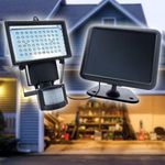 60 LED-es napelemes reflektor mozgásérzékelővel / 15W fotó