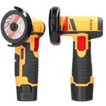 Akkumulátoros sarokcsiszoló, polírozógép, 36V, 75mm, 2db akkuval fotó