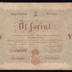 5 forint 1848 a Buda-Pest után nincs vessző (F-) fotó