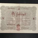 5 forint 1848. BARNA!! BARNA HÁTLAP!! GYÖNYÖRŰ!! RITKA!! fotó