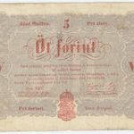 5 Forint 1848 Sor SEf. hátoldalon tévnyomattal fotó