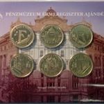 Magyarország 6 X 5 forint 2021 PP Pénzmúzeum Érmeregiszter Ajándék Szett fotó