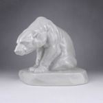 1V833 Antik óherendi porcelán jeges medve figura 19 cm fotó