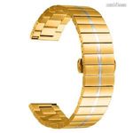 Okosóra szíj, Rozsdamentes acél, Csat, 22mm széles, Arany, Ezüst, Xiaomi Haylou Solar Pro, RS5 (L... fotó