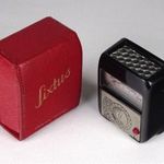 1K851 Régi Sixtus fénymérő készülék piros bőr tokban fotó