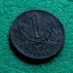 1 KORONA 1943 CSEH-MORVA PROTEKTORÁTUS FÉMPÉNZ fotó