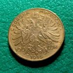 100 KORONA 1915 FÉMPÉNZ GYŰJTŐI MÁSOLAT fotó