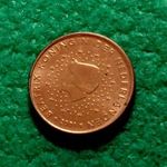 EURÓ 1 CENT 2001 HOLLAND FÉMPÉNZ fotó