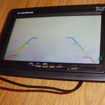 7" TFT SZÍNES TOLATÓKAMERA LED MONITOR INFRAVÖRÖS TÁVIRÁNYÍTÓVAL fotó