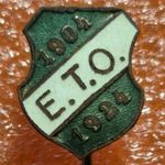 Győri ETO 20 éves jubileumi jelvény, kitűző, 1904-1924, eredeti , tűzzománc fotó