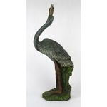 1N532 Nagyméretű bronz hatású műgyanta vízimadár szobor 40 cm fotó