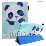 UNIVERZÁLIS notesz / mappa tablet PC tok - PANDA MINTÁS - álló, bőr, oldalra nyíló flip cover, TR... fotó