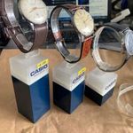 Óratartó display, állvány 3 db+3db tartalék műanyag tartó! Casio fotó