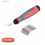 Extol Premium 8803680 sorjátlanító szett 11 db-os 10 db cserélhető HSS penge 1 db TPR nyél fotó