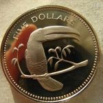 BELIZE PROOF NAGY 5 DOLLÁR, 1974. 1 DB. fotó