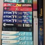 VHS videokazetták. fotó