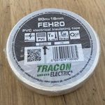 Tracon FEH20 20mx18mm PVC szigetelőszalag fehér nem használt 1Ft-ról fotó