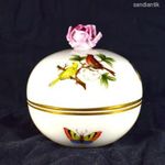 HERENDI ROTHSCHILD MINTÁS RÓZSA FOGÓS PORCELÁN BONBONIER ! fotó