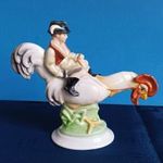 Kakas Marci Herendi Porcelán Figura fotó