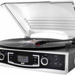 soundmaster PL590SW Sztereo berendezés Lemezjátszó, DAB+, URH, AUX, USB Felvétel funkció Fekete fotó