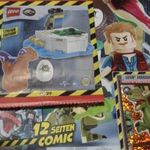 ÚJ BONTATLAN LEGO JURASSIC WORLD LEGO DINO A LABORBAN+ TOJÁSOK FIGURA+ ÚJSÁG POSZTERREL+LIMIT KÁRTYA fotó