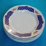5 Zsolnay lapos tányér egyben , Marie Antoinette minta (beszámítás lehet) fotó