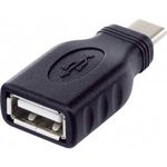 USB 2.0 átalakító, USB C típusú dugóról A típusú aljra OTG funkcióval, Renkforce fotó