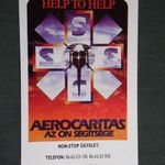 Kártyanaptár, Aerocaritas, Mentő helikopter, Budapest, 1991 fotó