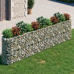 horganyzott vas gabion magaságyás 400x50x100 cm fotó