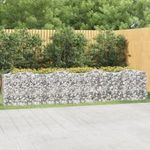 íves horganyzott vas gabion magaságyás 400x50x100 cm fotó