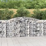 10 db íves horganyzott vas gabion kosár 400x50x100/120 cm fotó