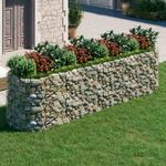 horganyzott vas gabion magaságyás 400x100x100 cm fotó
