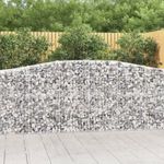 25 db íves horganyzott vas gabion kosár 400x50x100/120 cm fotó