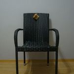 Jysk, fekete kültéri szék (Új) fotó
