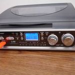 Soundmaster PL-520USB sztereó Bakelit lemezjátszó Beépített erősítő , hangszóró rádió USB MP3 lejáts fotó