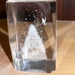 3D lézer gravírozott üveg dísztárgy - karácsony - karácsonyfa fotó