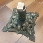 Súlyos nagyon szépen kidolgozott öntöttvas karácsonyfa talp közepes fákhoz fotó
